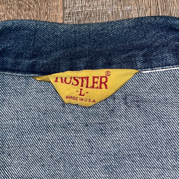 Vintage Rustler Denim Jean Jacket Large Sylvester The Cat Looney Tunes Cartoons - Picture 4 of 8